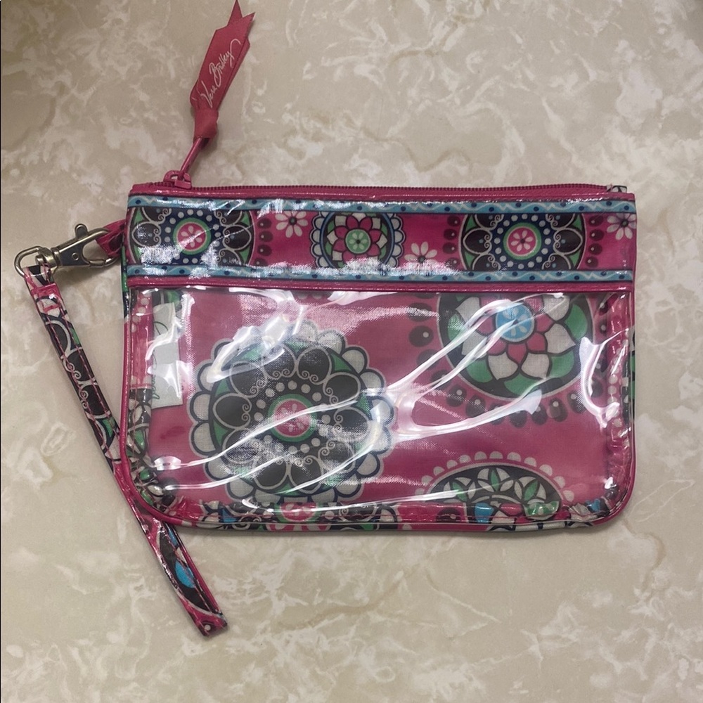 Vera Bradley Pink Floral Wristlet